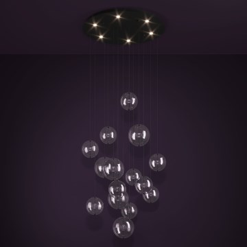 Eglo - LED Stmívatelný lustr na lanku 6xLED/4,2W/230V 3000K čirá