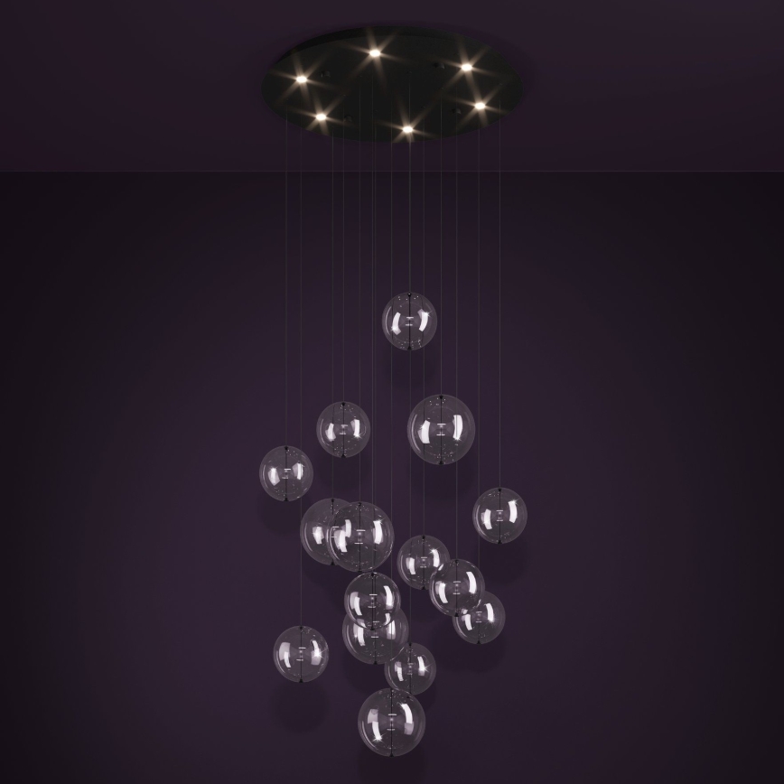Eglo - LED Stmívatelný lustr na lanku 6xLED/4,2W/230V 3000K čirá