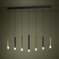 Eglo - LED Stmívatelný lustr na lanku 7xLED/3,1W/230V 3000K antracit/zlatá