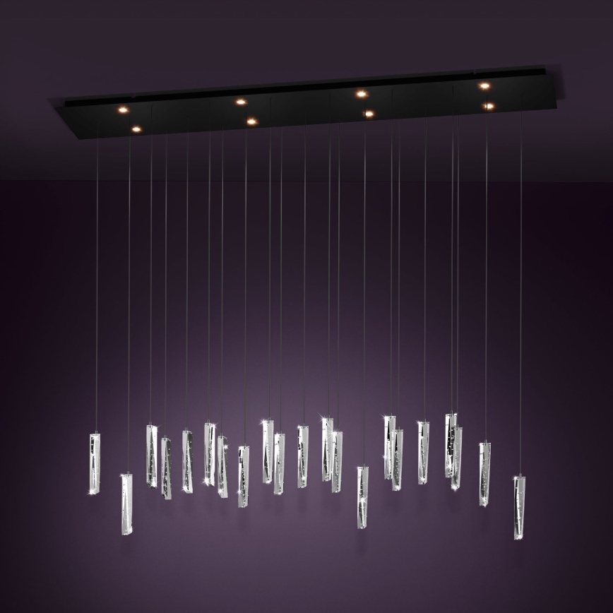 Eglo - LED Stmívatelný lustr na lanku 8xLED/4,2W/230V 3000K čirá