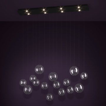 Eglo - LED Stmívatelný lustr na lanku 8xLED/4,2W/230V 3000K čirá