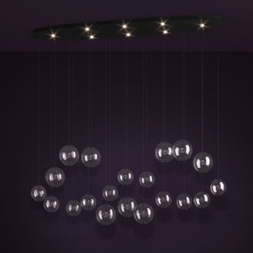 Eglo - LED Stmívatelný lustr na lanku 8xLED/4,2W/230V 3000K čirá