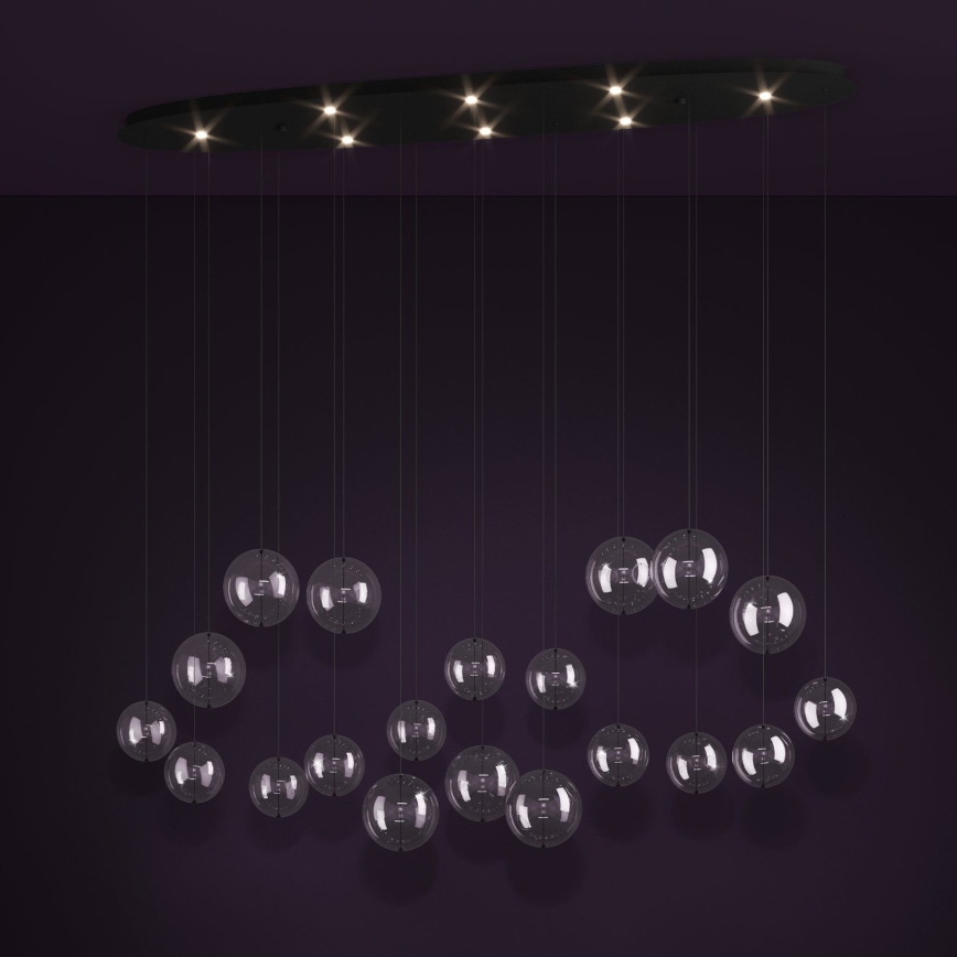 Eglo - LED Stmívatelný lustr na lanku 8xLED/4,2W/230V 3000K čirá