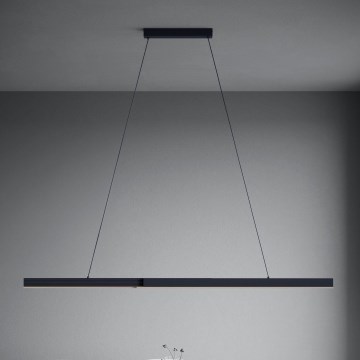 Eglo - LED Stmívatelný lustr na lanku LED/20W/230V 3000K černá