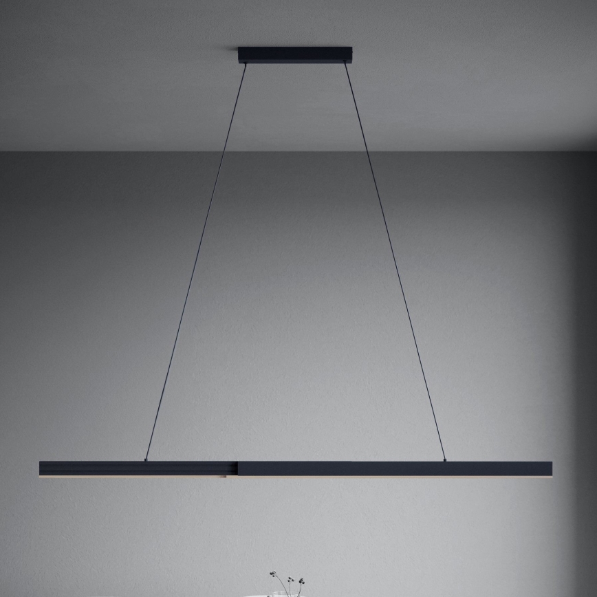 Eglo - LED Stmívatelný lustr na lanku LED/20W/230V 3000K černá