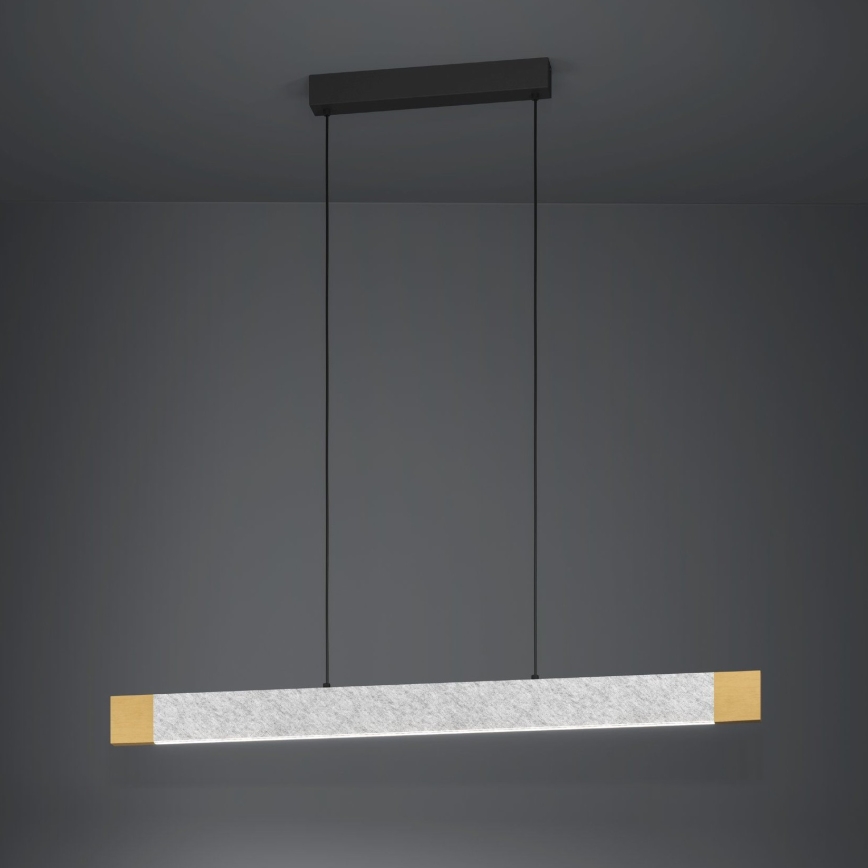 Eglo - LED Stmívatelný lustr na lanku LED/22,2W/230V 3000K hnědá/šedá