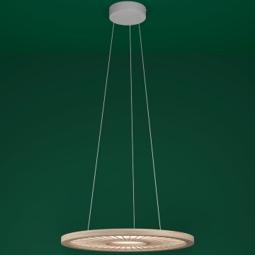 Eglo - LED Stmívatelný lustr na lanku LED/36W/230V 4000K béžová