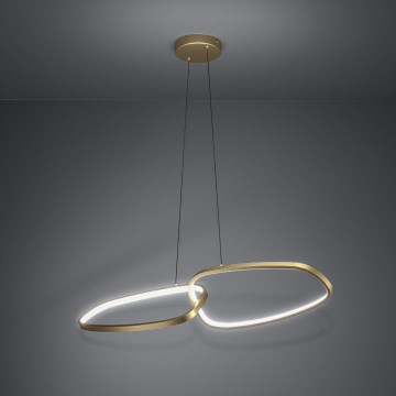 Eglo - LED Stmívatelný lustr na lanku LED/37,5W/230V 3000K zlatá