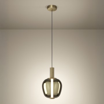 Eglo - LED Stmívatelný lustr na lanku LED/6W/230V + LED/1,6W zlatá