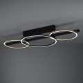 Eglo - LED Stmívatelný přisazený lustr 2xLED/12,5W/230V + LED/15,5W 3000K černá