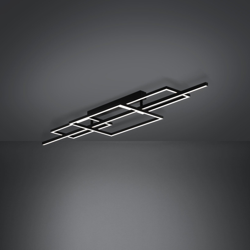 Eglo - LED Stmívatelný přisazený lustr LED/34,5W/230V 3000K černá