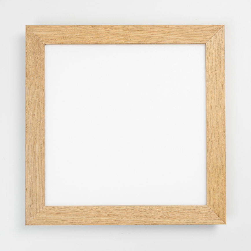 Eglo - LED Stmívatelný přisazený panel SALOBRENA 2 WOOD LED/25W/230V 4000K 49,5x49,5 cm hnědá