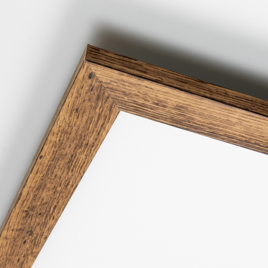 Eglo - LED Stmívatelný přisazený panel SALOBRENA 2 WOOD LED/25W/230V 4000K 49,5x49,5 cm hnědá