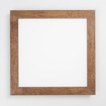 Eglo - LED Stmívatelný přisazený panel SALOBRENA 2 WOOD LED/25W/230V 4000K 49,5x49,5 cm tmavě hnědá