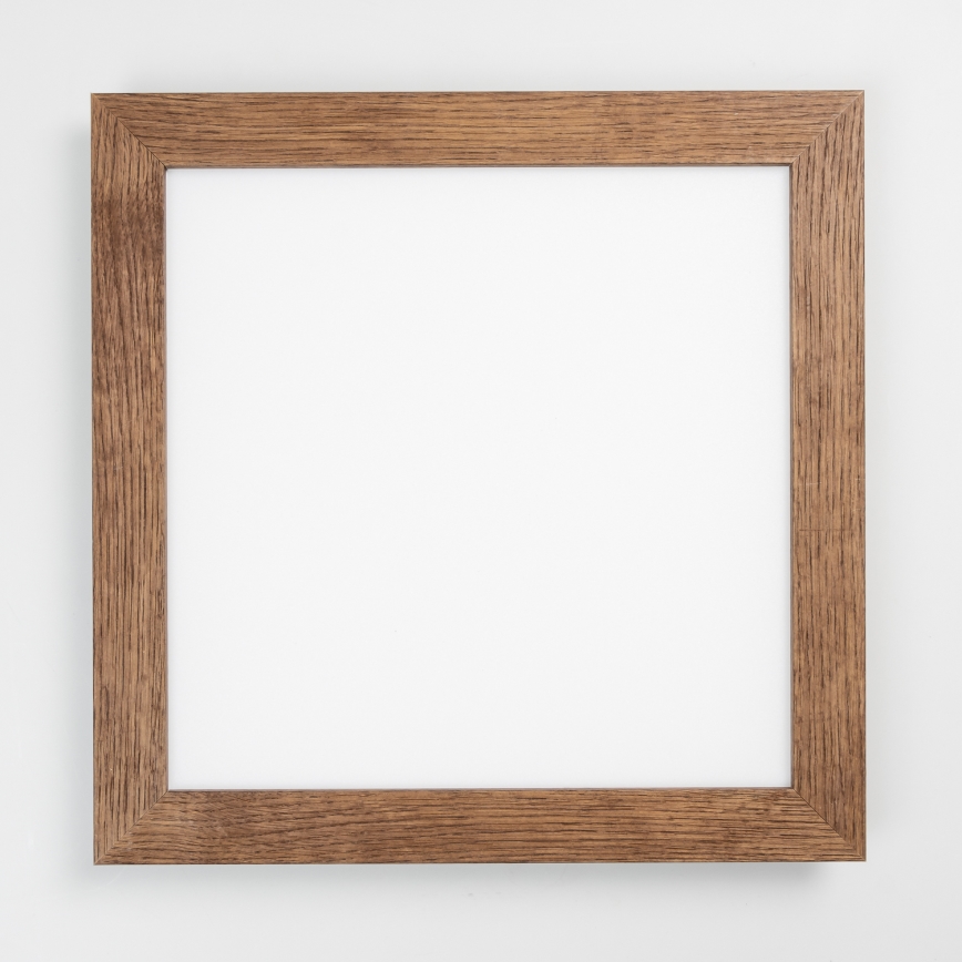 Eglo - LED Stmívatelný přisazený panel SALOBRENA 2 WOOD LED/25W/230V 4000K 49,5x49,5 cm tmavě hnědá