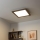 Eglo - LED Stmívatelný přisazený panel SALOBRENA 2 WOOD LED/25W/230V 4000K 49,5x49,5 cm tmavě hnědá