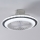 Eglo - LED Stmívatelný stropní ventilátor LED/25,5W/230V bílá/šedá 2700-6500K + dálkové ovládání