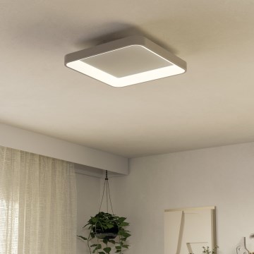Eglo - LED Stmívatené stropní svítidlo LORETELLO LED/12W/230V bílá + dálkové ovládání