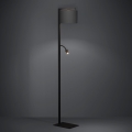 Eglo - LED Stojací lampa 1xE27/40W/230V + LED/3,8W 3000K černá