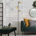 Eglo - LED Stojací lampa 3xGU10/4,6W/230V 3000K zlatá