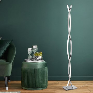 Eglo - LED Stojací lampa LED/36W/230V lesklý chrom