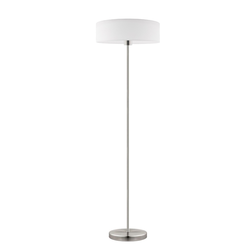 Eglo - LED  Stojací lampa TUNJA 1xE27/60W/230V matný chrom/bílá