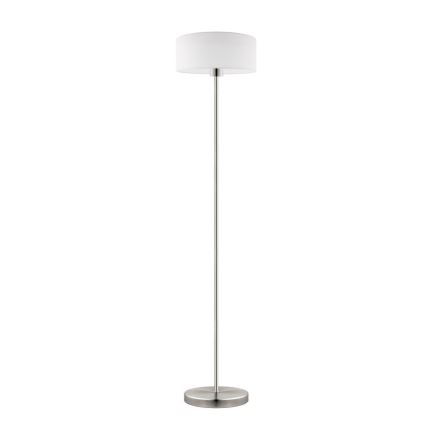 Eglo - LED  Stojací lampa TUNJA 1xE27/60W/230V pr. 30 cm matný chrom/bílá