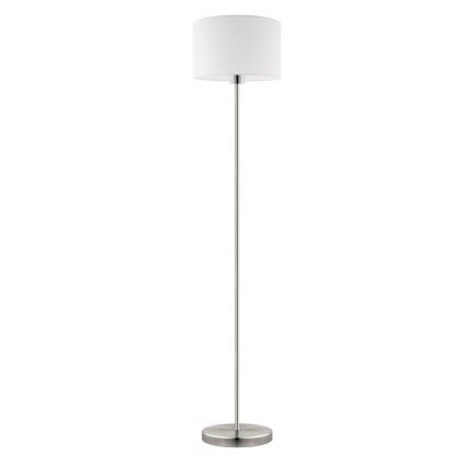 Eglo - LED  Stojací lampa TUNJA 1xE27/60W/230V pr. 30 cm matný chrom/bílá