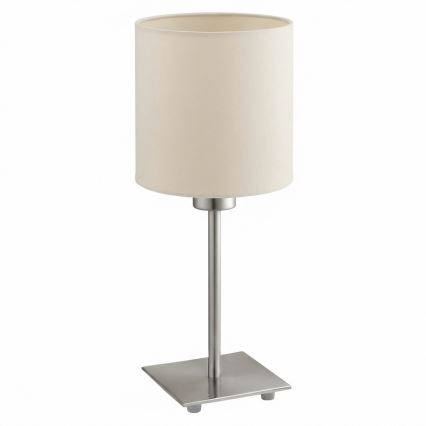 Eglo - LED Stolní lampa TUNJA 1xE27/60W/230V krémová