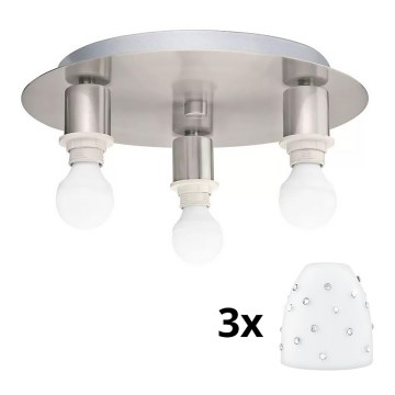Eglo - LED Stropní svítidlo MY CHOICE 3xE14/4W/230V matný chrom/bílá