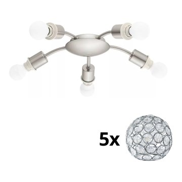 Eglo - LED Stropní svítidlo MY CHOICE 5xE14/4W/230V  matný chrom