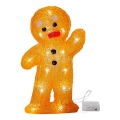 Eglo - LED Vánoční dekorace 20xLED/0,06W/3xAA perníček