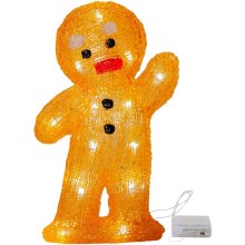 Eglo - LED Vánoční dekorace 20xLED/0,06W/3xAA perníček
