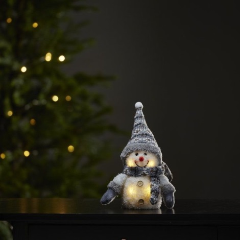 Eglo - LED Vánoční dekorace 4xLED/0,06W/3xAAA šedá