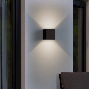 Eglo - LED Venkovní nástěnné svítidlo 2xLED/2,8W/230V IP54 černá