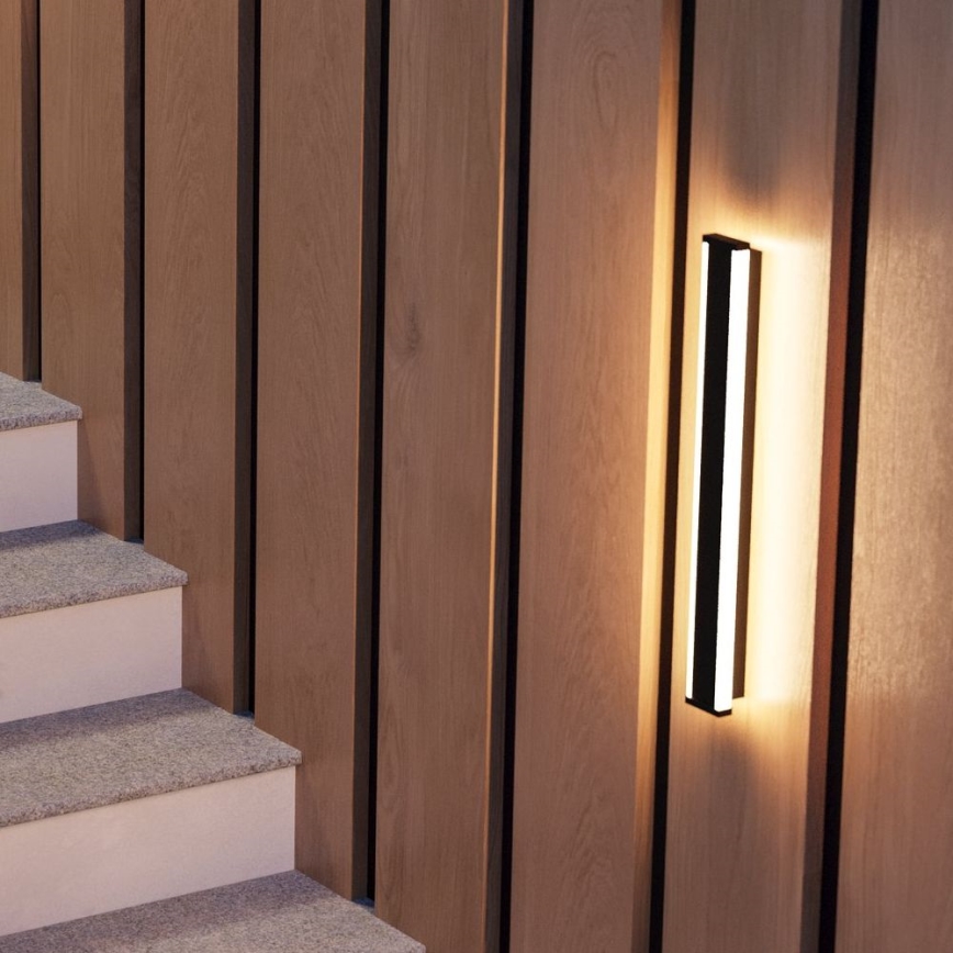 Eglo - LED Venkovní nástěnné svítidlo 2xLED/7W/230V 3000K IP55 černá