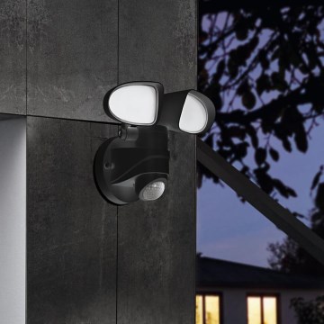 Eglo - LED Venkovní nástěnné svítidlo se senzorem 2xLED/7,5W/230V IP44