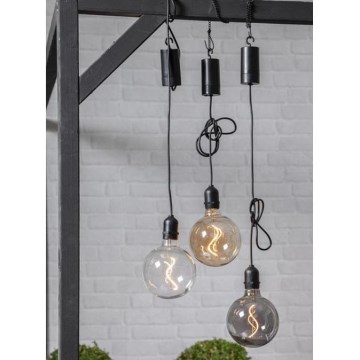 Eglo - LED Venkovní vánoční dekorace LED/0,06W/4xAA IP44 černá