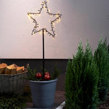 Eglo - LED Venkovní vánoční dekorace LED/3xAA IP44 hvězda