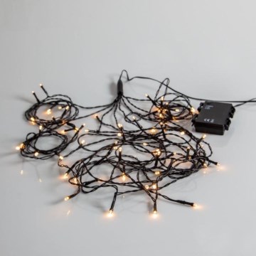 Eglo - LED Venkovní vánoční řetěz 64xLED/1 funkce 2,7m IP44 teplá bílá