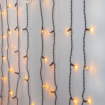 Eglo - LED Venkovní vánoční závěs 120xLED 1,8m IP44 teplá bílá