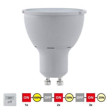 EGLO - LED Žárovka stmívatelná GU10/5W/230V 3000K - STEPDIMMING