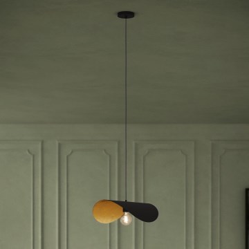 Eglo - Lustr na lanku 1xE27/40W/230V 53 cm černá/zlatá