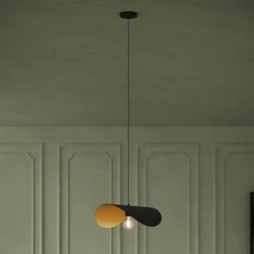 Eglo - Lustr na lanku 1xE27/40W/230V 53 cm černá/zlatá