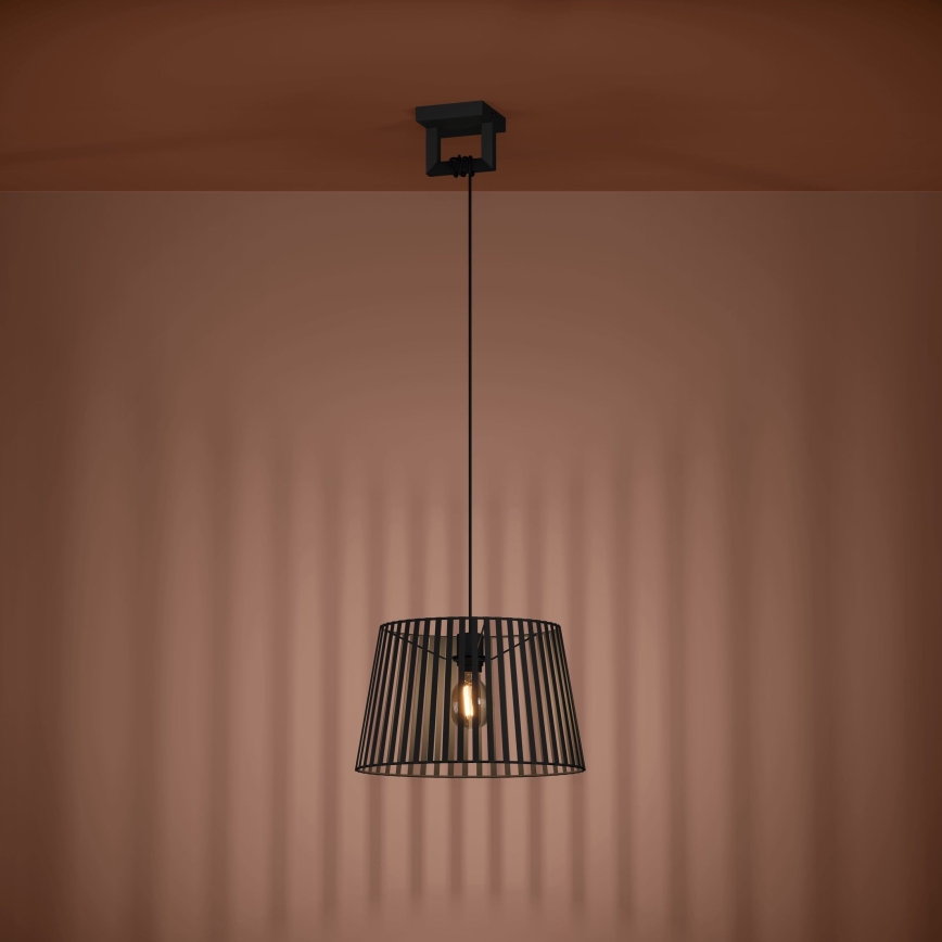 Eglo - Lustr na lanku 1xE27/40W/230V černá