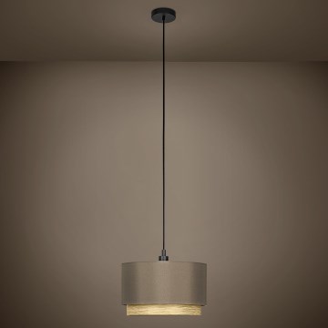 Eglo - Lustr na lanku 1xE27/40W/230V hnědá