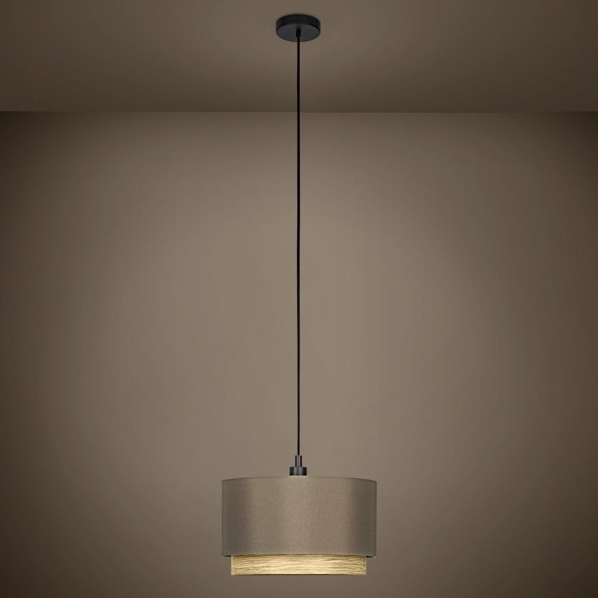 Eglo - Lustr na lanku 1xE27/40W/230V hnědá