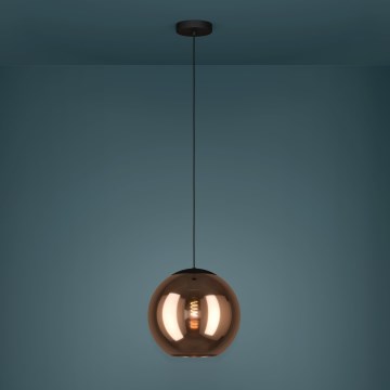 Eglo - Lustr na lanku 1xE27/40W/230V měděná