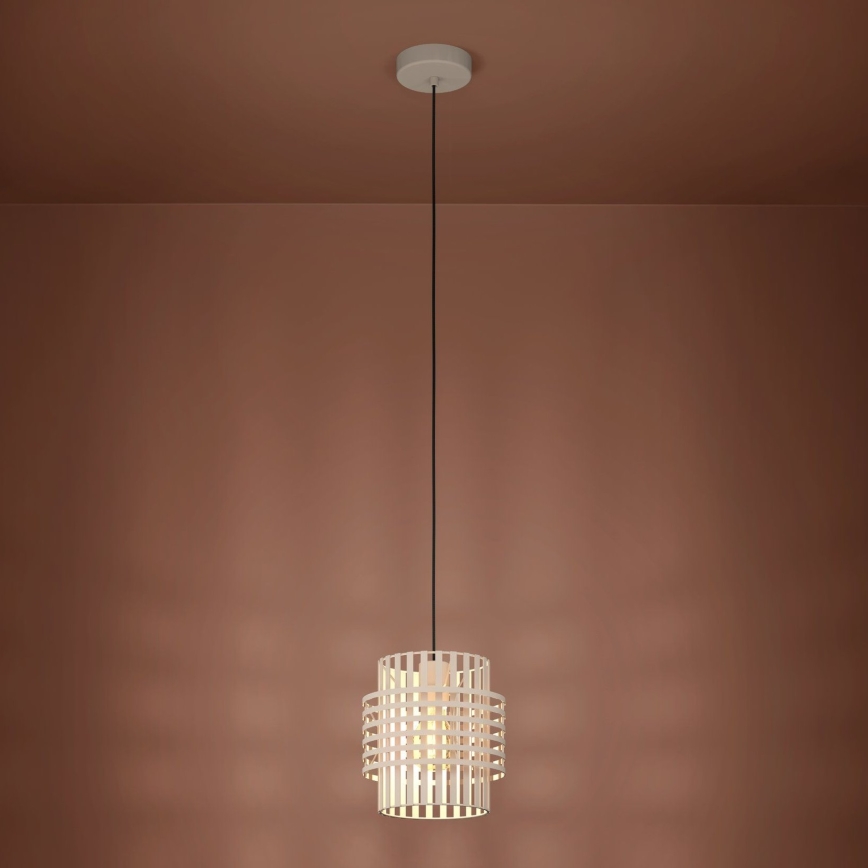 Eglo - Lustr na lanku 1xE27/40W/230V pr. 21 cm krémová