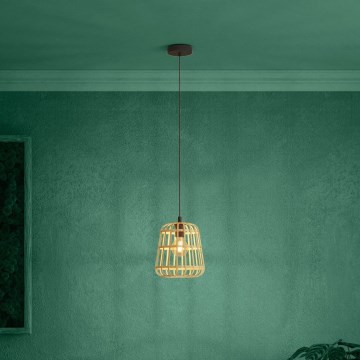 Eglo - Lustr na lanku 1xE27/40W/230V pr. 24 cm bambus